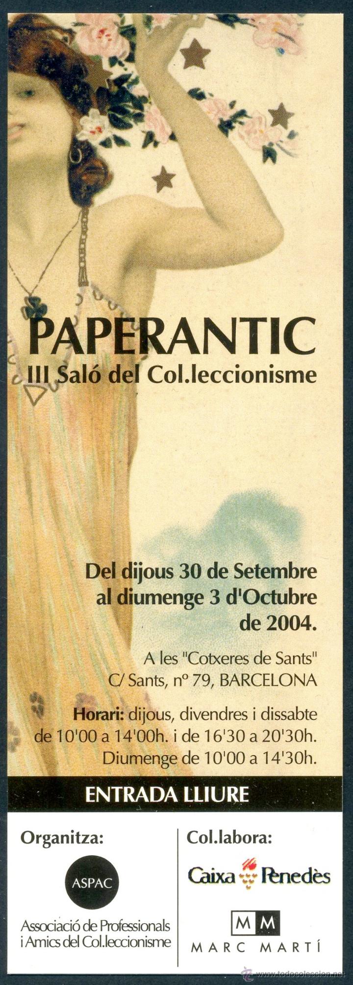 Coleccionismo Marcap&aacute;ginas: Marcap&aacute;ginas &ndash; PaperAntic Barcelona Setembre 2004 &ndash; Catala