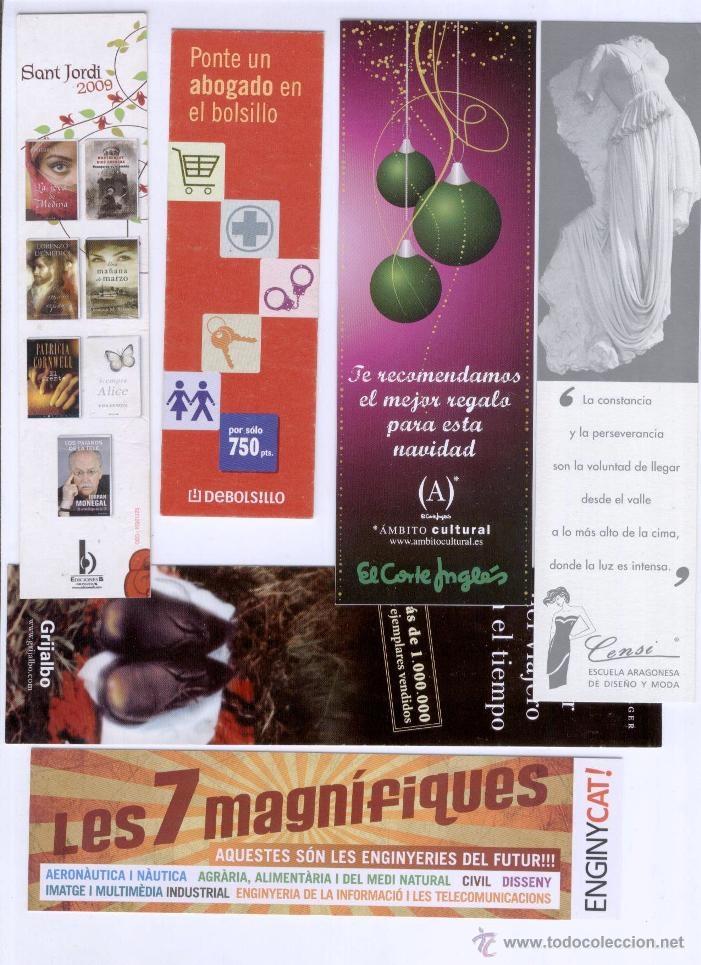 Coleccionismo marcap&aacute;ginas: Lote de 6 marcapaginas variados - Foto 1