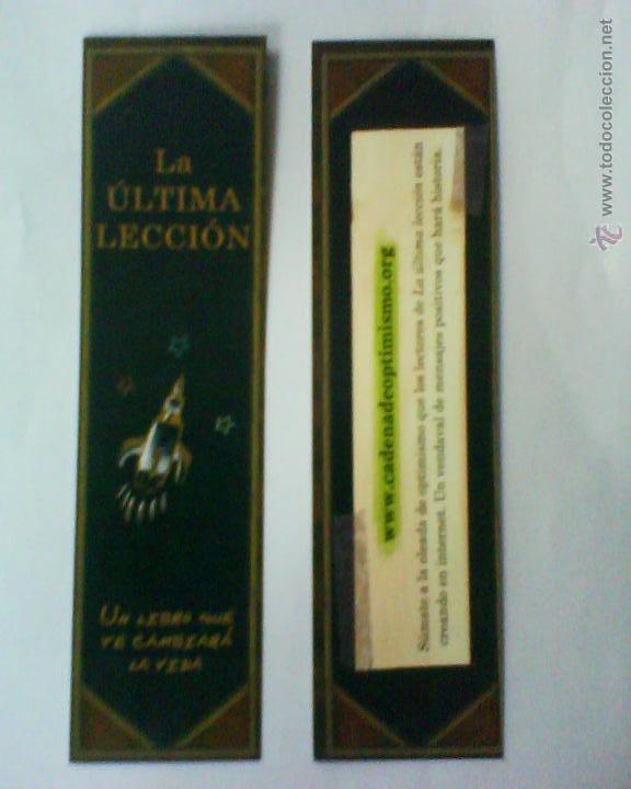 Coleccionismo marcap&aacute;ginas: MARCAPAGINAS LA ULTIMA LECCION - Foto 1
