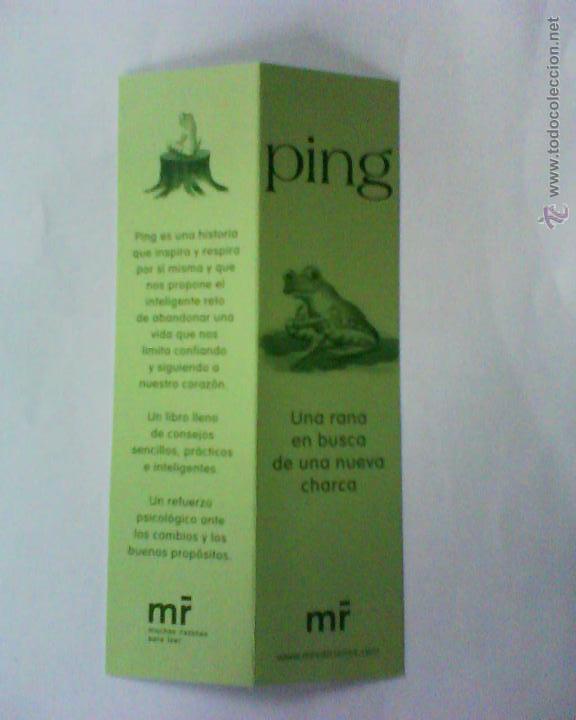Coleccionismo marcap&aacute;ginas: MARCAPAGINAS PING -MR - Foto 1