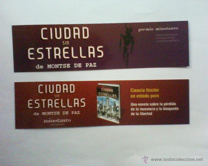 Coleccionismo marcap&aacute;ginas: MARCAPAGINAS CIUDAD SIN ESTRELLAS - Foto 1
