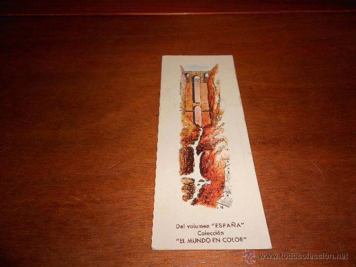 Coleccionismo Marcap&aacute;ginas: MARCAPAGINAS ANTIGUO PUBLICITARIO DE EL MUNDO EN COLOR, EDICIONES MADRID,