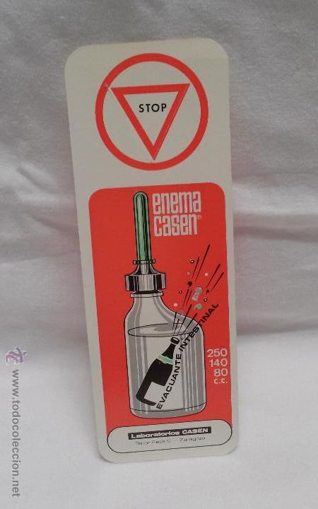 Collezionismo Segnalibri: MARCAPAGINAS LABORATORIOS CASEN - PUBLICIDAD DE ENEMA CASEN - ZARAGOZA