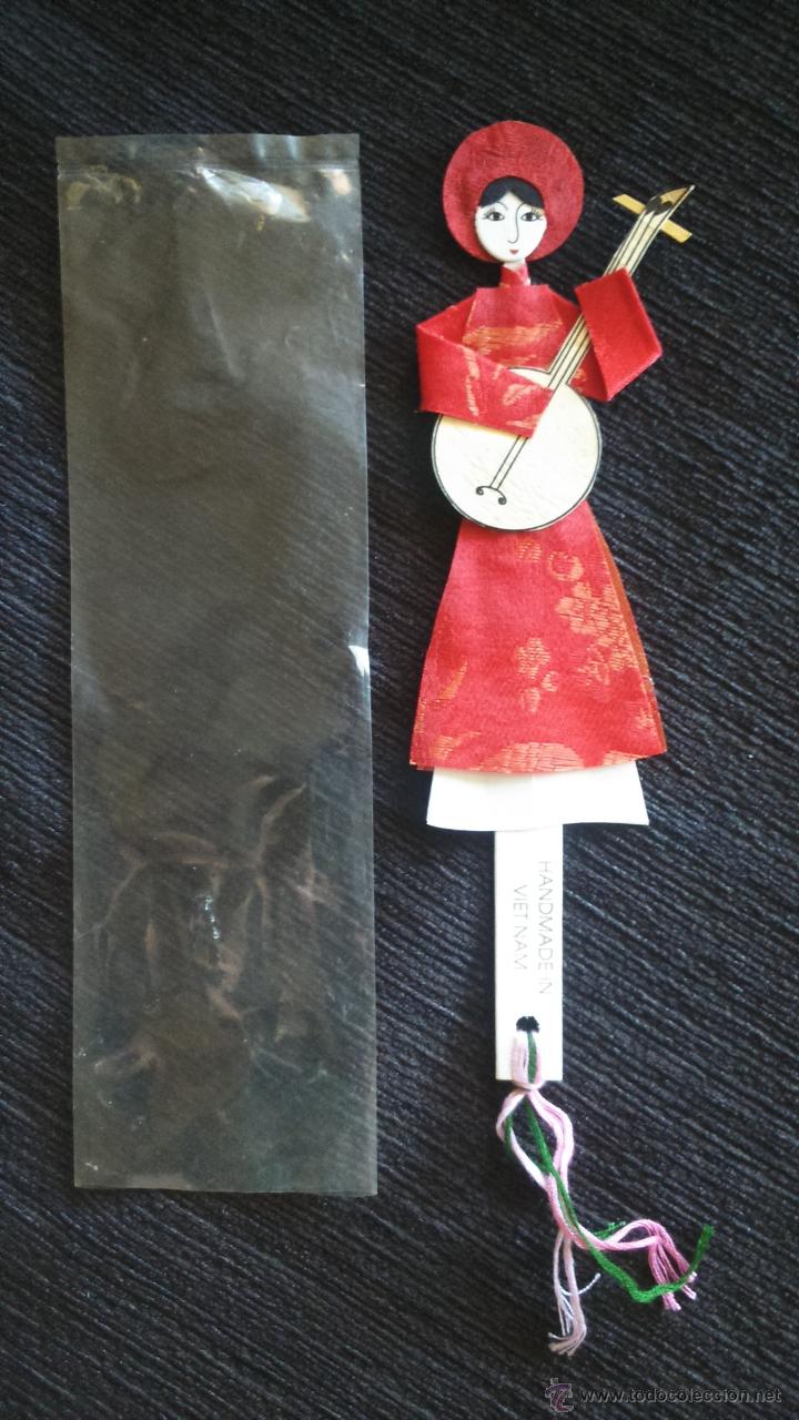 Sammeln von Lesezeichen: MARCAP&Aacute;GINAS PUNTO DE LIBRO MU&Ntilde;ECA VIETNAMITA HECHO A MANO