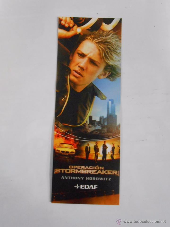 Collezionismo Segnalibri: MARCAPAGINAS OPERACION STORMBREAKER. ANTHONY HOROWITZ. EDAF. TDKP6