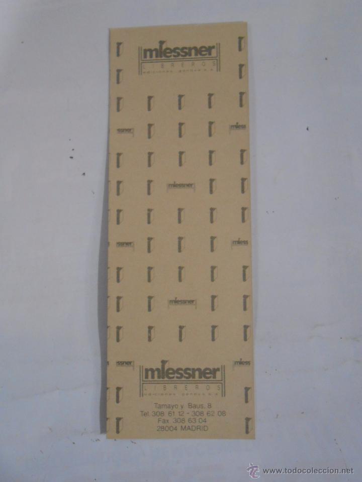 Sammeln von Lesezeichen: MARCAPAginAS MLESSNER LIBREROS. MADRID. TDKP6