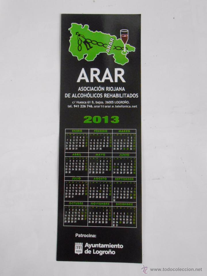 Sammeln von Lesezeichen: MARCAPAGINAS ARAR. ASOCIACION RIOJANA DE ALCOHOLICOS REHABILITADOS. LOGRO&Ntilde;O. TDKP6