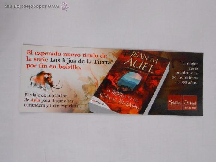 Collezionismo Segnalibri: MARCAPAGINAS. LA TIERRA DE LAS CUEVAS PINTADAS. JEAN M. AUEL. TDKP6