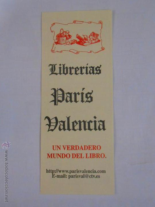 Collectables Bookmark: MARCAPAGINAS LIBRERIAS PARIS. VALENCIA. TDKP6