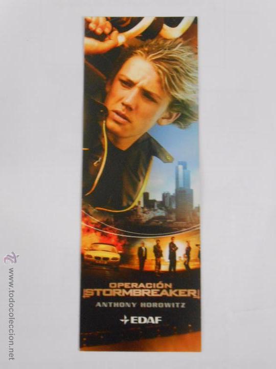 Collezionismo Segnalibri: MARCAPAGINAS OPERACION STORMBREAKER. ANTHONY HOROWITZ. EDAF. TDKP6