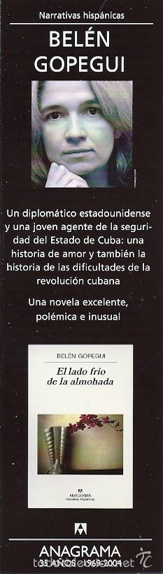 Coleccionismo marcap&aacute;ginas: Marcap&aacute;ginas Bel&eacute;n Gopegui - Foto 1