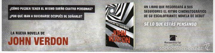 Coleccionismo marcap&aacute;ginas: MARCAP&Aacute;GINAS - CONTROLAR&Eacute; TUS SUE&Ntilde;OS - JOHN VERDON - ROCA EDITORIAL - Foto 1