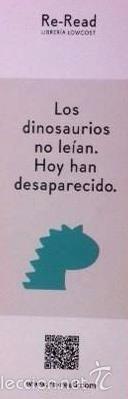 Coleccionismo Marcap&aacute;ginas: MARCAP&Aacute;GINAS  - LOS DINOSAURIOS NO LE&Iacute;AN