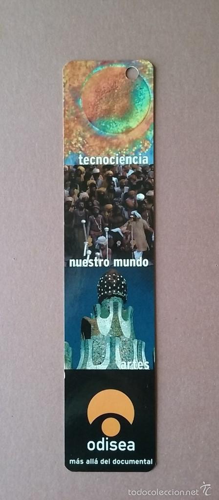 Coleccionismo marcap&aacute;ginas: MARCAPAGINAS CANAL ODISEA. MAS ALLA DEL DOCUMENTAL. PUNTO DE LIBRO. - Foto 1