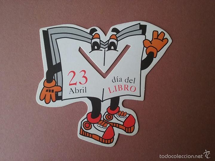 Colecionismo Marcadores de p&aacute;gina: MARCAPAGINAS TROQUELADO. 23 ABRIL DIA DEL LIBRO. BIBLIOTECA FAUSTO VIGIL. PUNTO DE LIBRO.