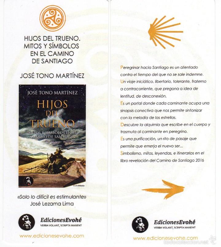 Collectionnisme Marque-pages: MARCAP&Aacute;GINAS - HIJOS DEL TRUENO - JOS&Eacute; TONO MART&Iacute;NEZ - EDICIONES EVOH&Eacute;