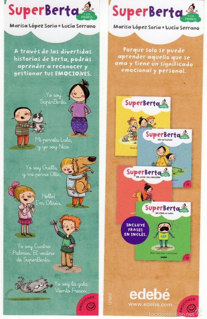 Coleccionismo marcap&aacute;ginas: MARCAP&Aacute;GINAS - SUPER BERTA - EDITORIAL EDEB&Eacute; - Foto 1