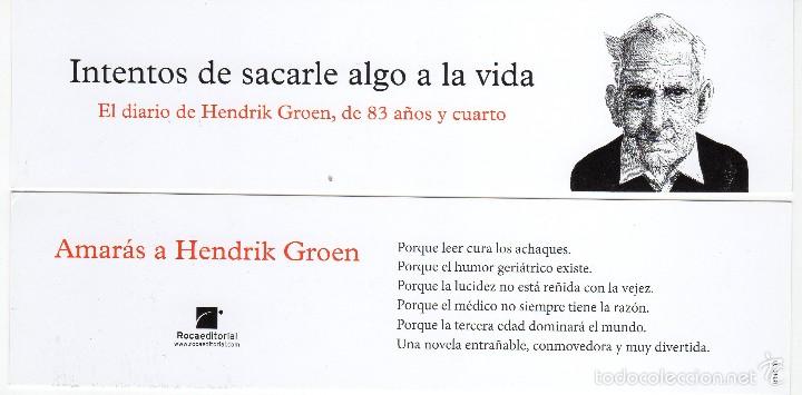 Coleccionismo marcap&aacute;ginas: MARCAP&Aacute;GINAS - AMAR&Aacute;S A HENDRIK GROEN - ROCA EDITORIAL - Foto 1