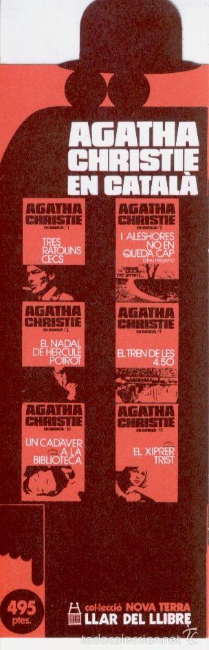 Coleccionismo marcap&aacute;ginas: MARCAPAGINAS + PUNT DE LLIBRE ++  A&Ntilde;OS 60 ++ AGATHA CHRISTIE EN CATALA