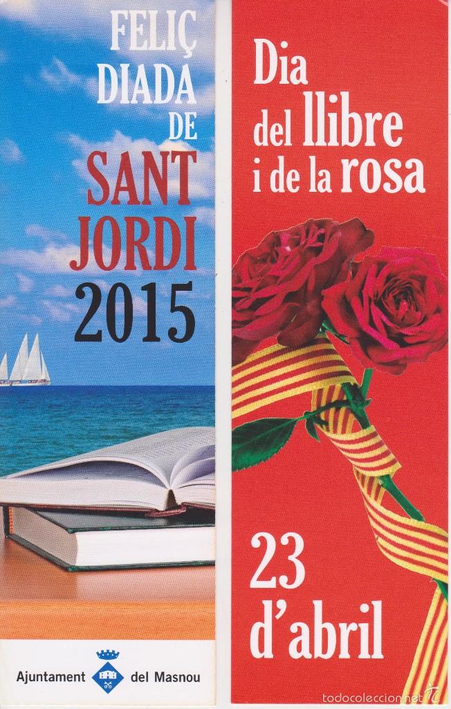 Collectables Bookmark: MARCAPAGINAS PUNT DE LLIBRE - SANT JORDI 2015