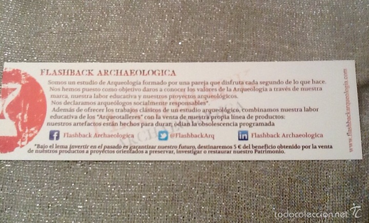 Coleccionismo marcap&aacute;ginas: MARCAP&Aacute;GINAS FLASHBACK ARCHAEOLOGICA - Foto 1