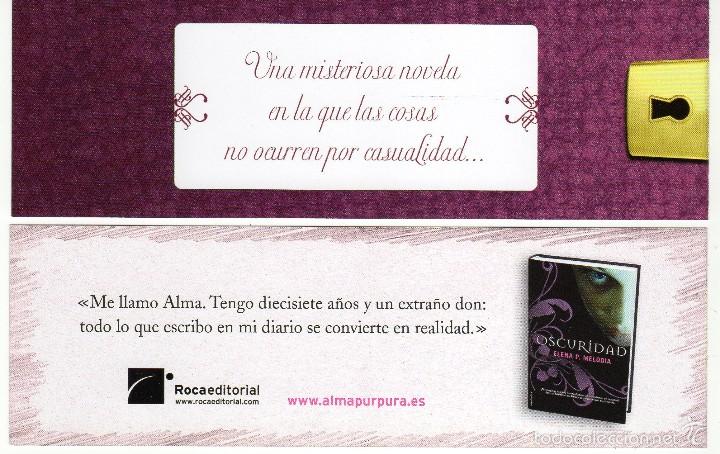 Coleccionismo marcap&aacute;ginas: MARCAP&Aacute;GINAS - ROCA EDITORIAL - OSCURIDAD - Foto 1