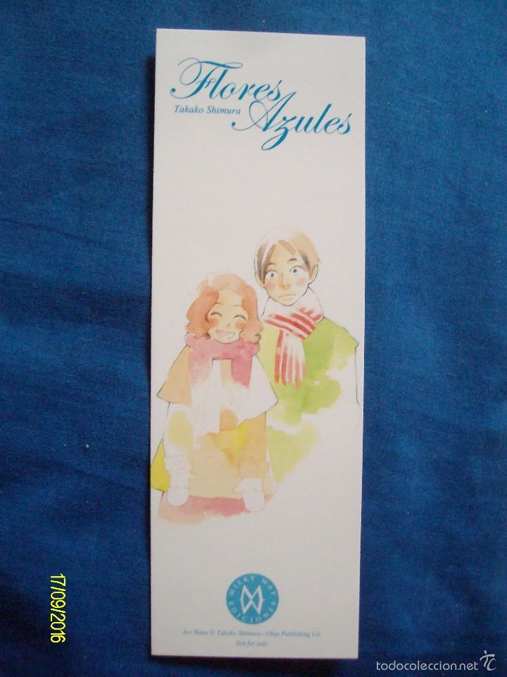 Coleccionismo marcap&aacute;ginas: MARCAPAGINAS FLORES AZULES DE TAKAKO SHIMURA - Foto 1