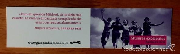Coleccionismo marcap&aacute;ginas: MARCAP&Aacute;GINAS - MUJERES EXCELENTES - BARBARA PYM - Foto 1