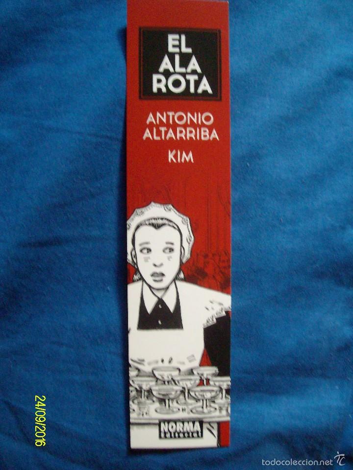 Coleccionismo Marcap&aacute;ginas: MARCAPAGINAS EL ALA ROTA POR ANTONIO ALTARRIBA Y KIM NORMA EDITORIAL