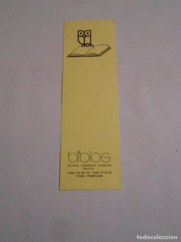 Sammeln von Lesezeichen: MARCAPAGINAS BIBLOS LIBRERIA DE PAMPLONA. TDKP8