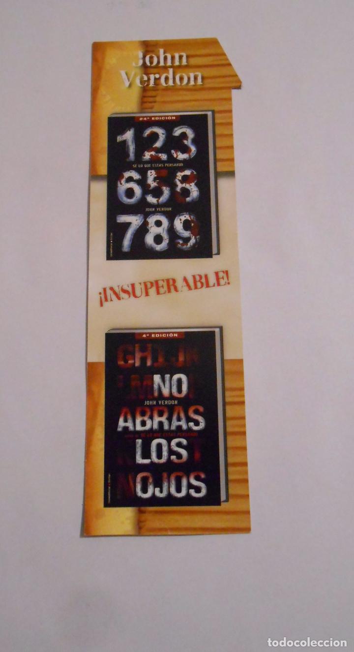 Collectionnisme Marque-pages: MARCAPAGINAS NO ABRAS LOS OJOS. JOHN VERDON. TDKP8