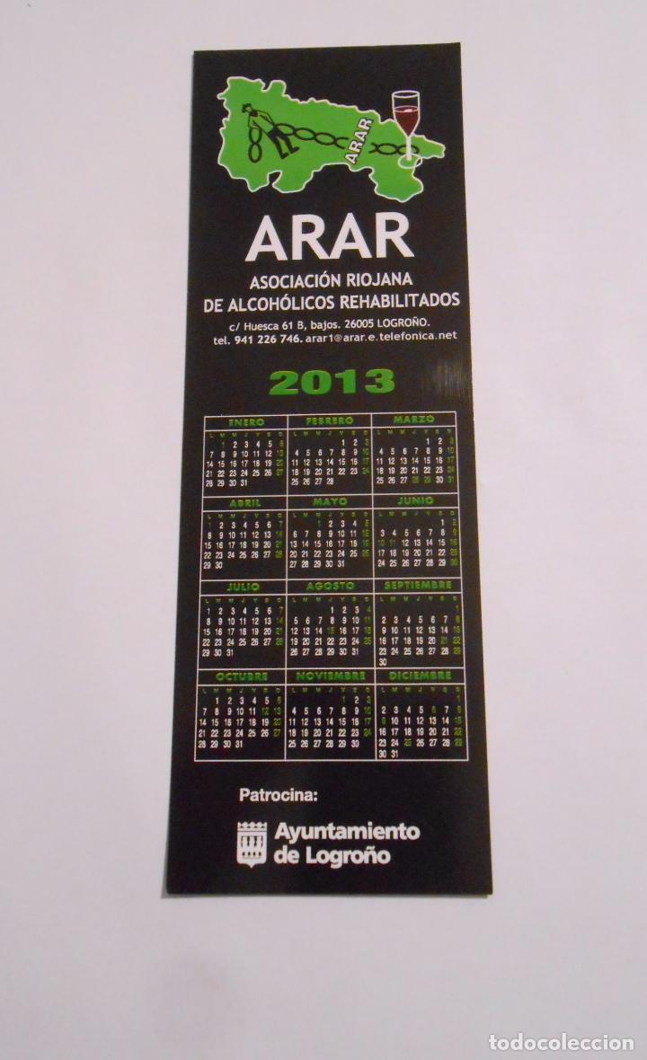 Sammeln von Lesezeichen: MARCAPAGINAS ARAR. ASOCIACION RIOJANA DE ALCOHOLICOS REHABILITADOS. LOGRO&Ntilde;O. TDKP8