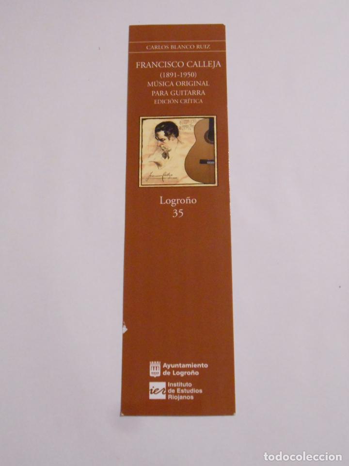 Sammeln von Lesezeichen: MARCAPAGINAS FRANCISCO CALLEJA. 1891-1950. CARLOS BLANCO RUIZ. TDKP8