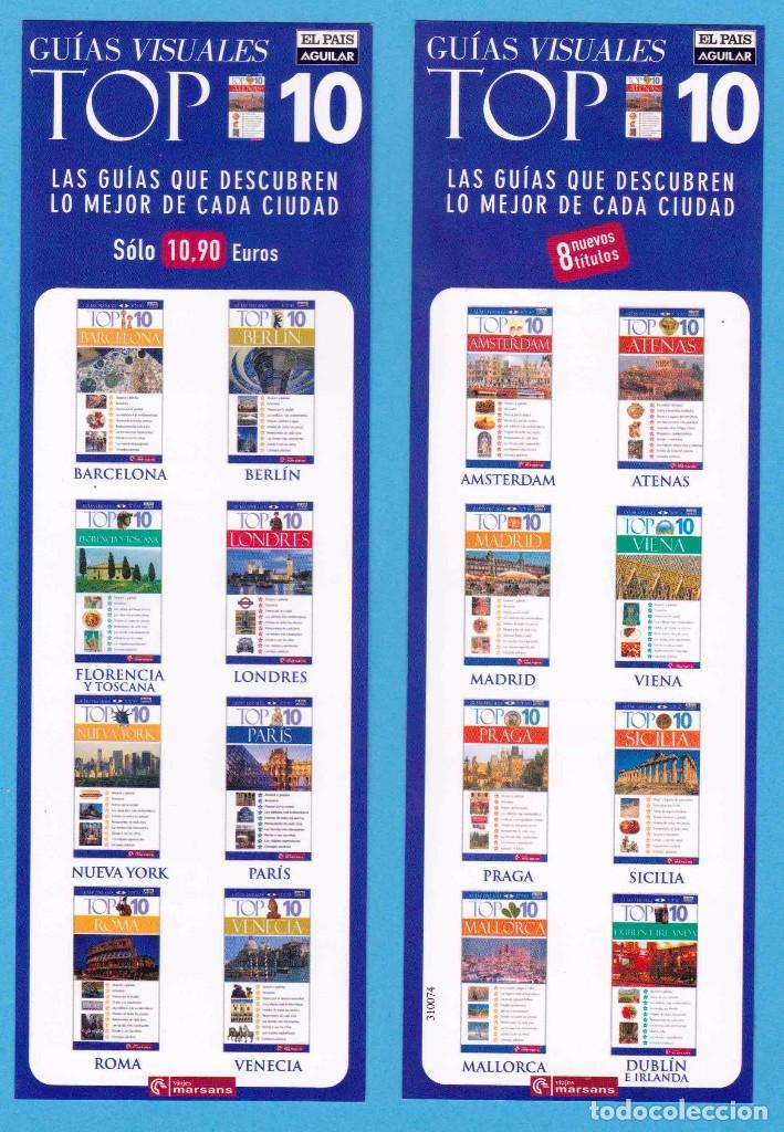 Sammeln von Lesezeichen: GU&Iacute;AS VISUALES TOP 10. EL PA&Iacute;S AGUILAR. VIAJES MARSANS. PUNTO DE LIBRO / MARCAP&Aacute;GINAS