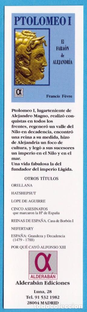Sammeln von Lesezeichen: PTOLOMEO I, EL FARA&Oacute;N DE ALEJANDR&Iacute;A. ALDERAB&Aacute;N EDICIONES. PUNTO DE LIBRO