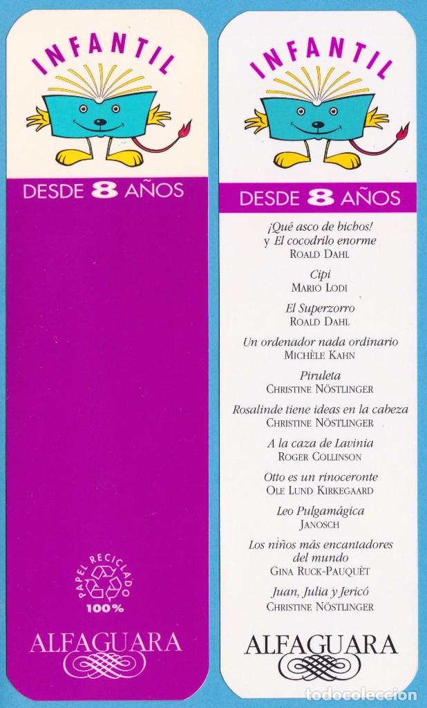 Coleccionismo Marcap&aacute;ginas: INFANTIL DESDE 8 A&Ntilde;OS. ALFAGUARA. PUNTO DE LIBRO / MARCAP&Aacute;GINAS