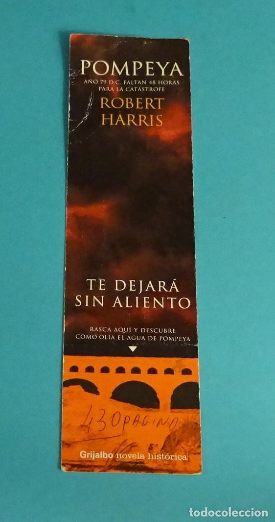 Coleccionismo marcap&aacute;ginas: POMPEYA. ROBERT HARRIS - Foto 1