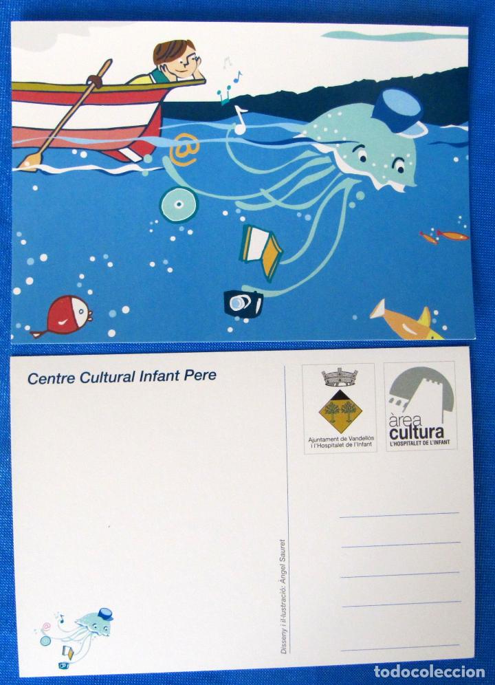 Coleccionismo Marcap&aacute;ginas: TARJETA CENTRE CULTURAL INFANT PERE. &Agrave;NGEL SAURET. AJUNTAMENT VANDELL&Oacute;S I L'HOSPITALET DE L'INFANT.