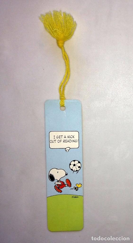 Coleccionismo Marcap&aacute;ginas: Marcap&aacute;ginas de Snoopy Peanuts con cinta, Hallmark, original a&ntilde;os 80, sin usar
