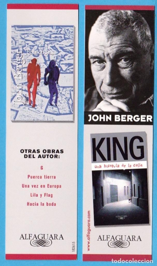 Coleccionismo Marcap&aacute;ginas: KING, UNA HISTORIA DE LA CALLE. JOHN BERGER. ALFAGUARA. PUNTO DE LIBRO / MARCAP&Aacute;GINAS