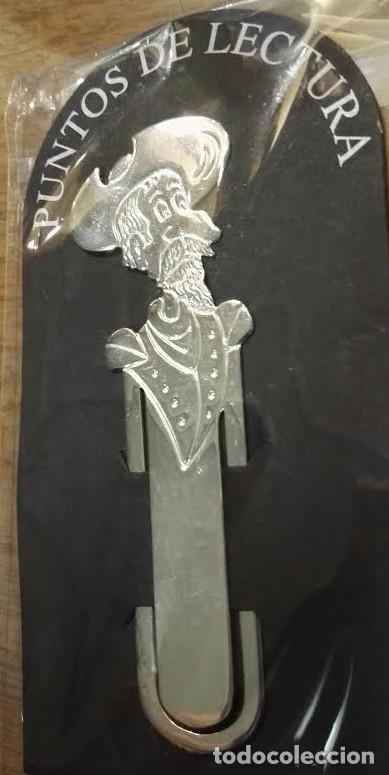 Coleccionismo marcap&aacute;ginas: marcapaginas o punto de lectura en plata de ley quijote - 8cms