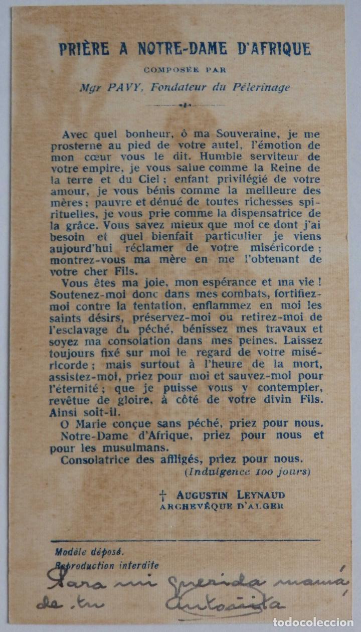 Coleccionismo marcap&aacute;ginas: Notre Dame d&rsquo;Afrique - Estampilla - Foto 2