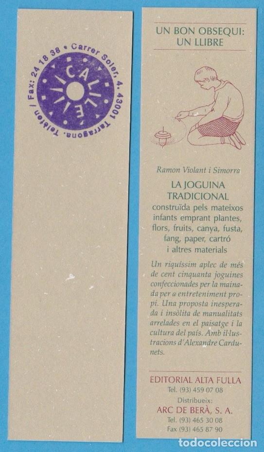 Coleccionismo Marcap&aacute;ginas: LA JOGUINA TRADICIONAL. RAMON VIOLANT I SIMORRA. EDITORIAL ALTAFULLA. MARCAP&Aacute;GINAS / PUNTO DE LIBRO