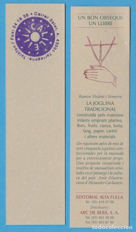Coleccionismo Marcap&aacute;ginas: LA JOGUINA TRADICIONAL. RAMON VIOLANT I SIMORRA. EDITORIAL ALTAFULLA. MARCAP&Aacute;GINAS / PUNTO DE LIBRO