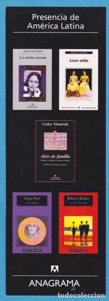 Sammeln von Lesezeichen: PRESENCIA DE AM&Eacute;RICA LATINA. ANAGRAMA. PUNTO DE LIBRO