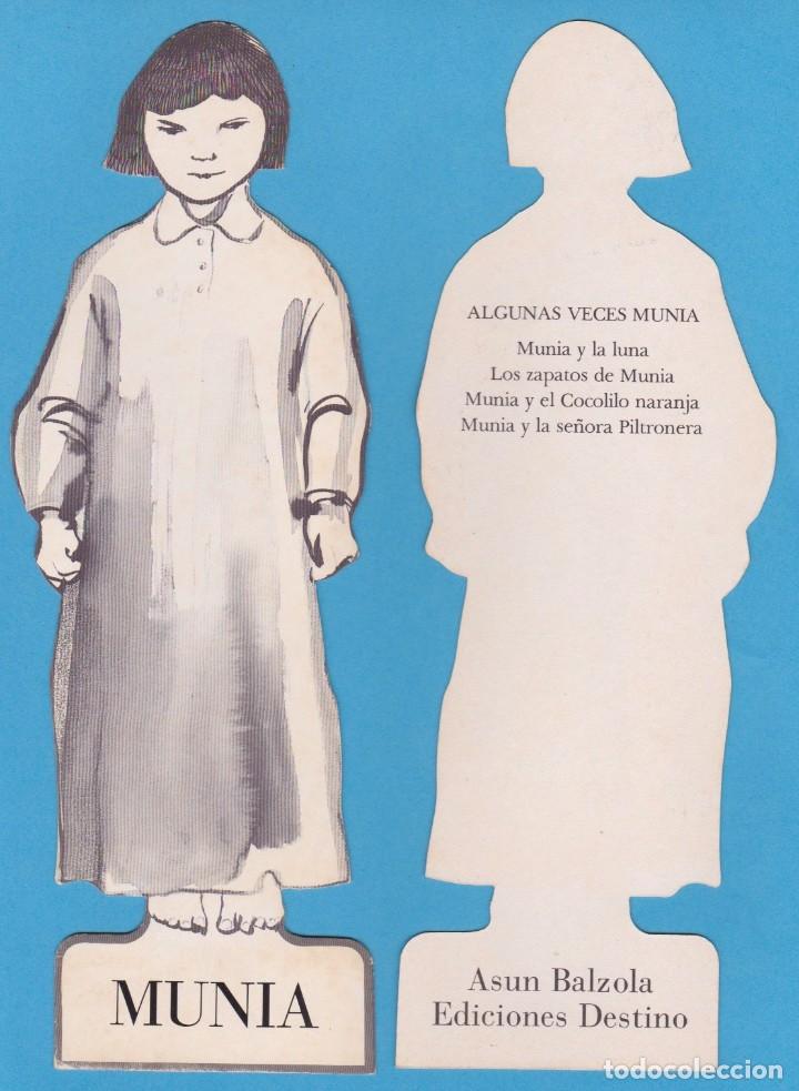 Coleccionismo marcap&aacute;ginas: ALGUNAS VECES MUNIA. ASUN BALZOLA. EDICIONES DESTINO. PUNTO DE LIBRO TROQUELADO