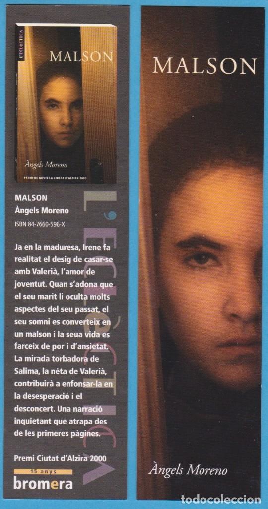Collectables Bookmark: MALSON. &Agrave;NGELS MORENO. BROMERA. PUNTO DE LIBRO / MARCAP&Aacute;GINAS