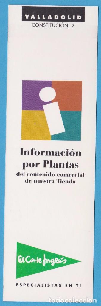 Sammeln von Lesezeichen: INFORMACI&Oacute;N POR PLANTAS. EL CORTE INGL&Eacute;S. VALLADOLID. PUNTO DE LIBRO / MARCAP&Aacute;GINAS