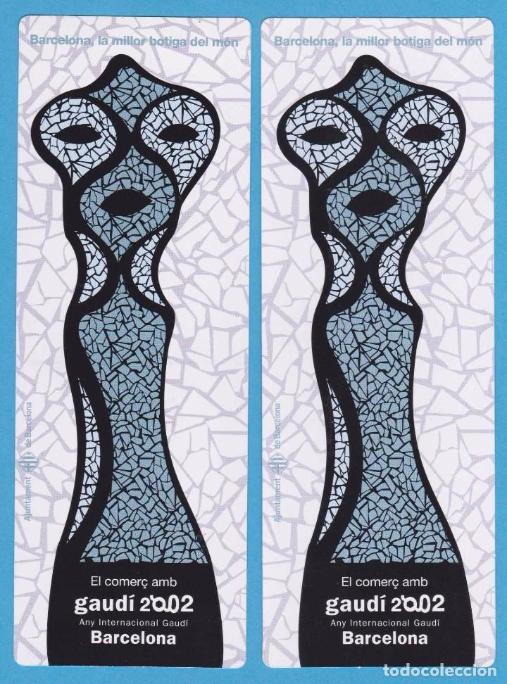 Coleccionismo Marcap&aacute;ginas: EL COMER&Ccedil; AMB GAUD&Iacute; 2002. BARCELONA, LA MILLOR BOTIGA DEL M&Oacute;N. PUNTO DE LIBRO / MARCAP&Aacute;GINAS