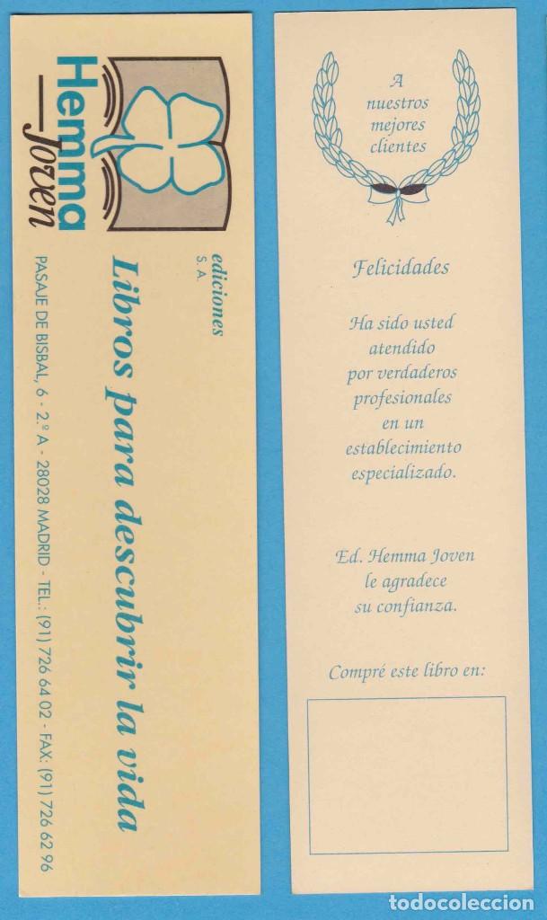 Collezionismo Segnalibri: HEMMA JOVEN. LIBROS PARA DESCUBRIR LA VIDA. MADRID. PUNTO DE LIBRO